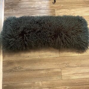Simons Mongolian Fur long throw Pillow